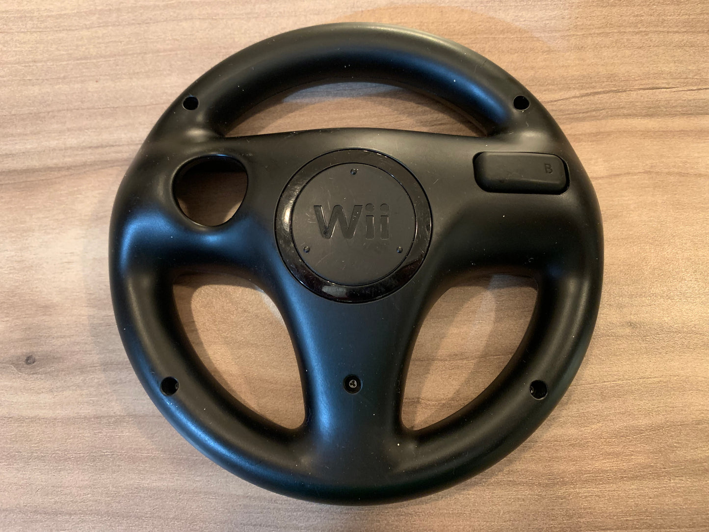 NiNTENDO Wii | OFFiCIAL BLACK STEERING WHEEL | RVL-024