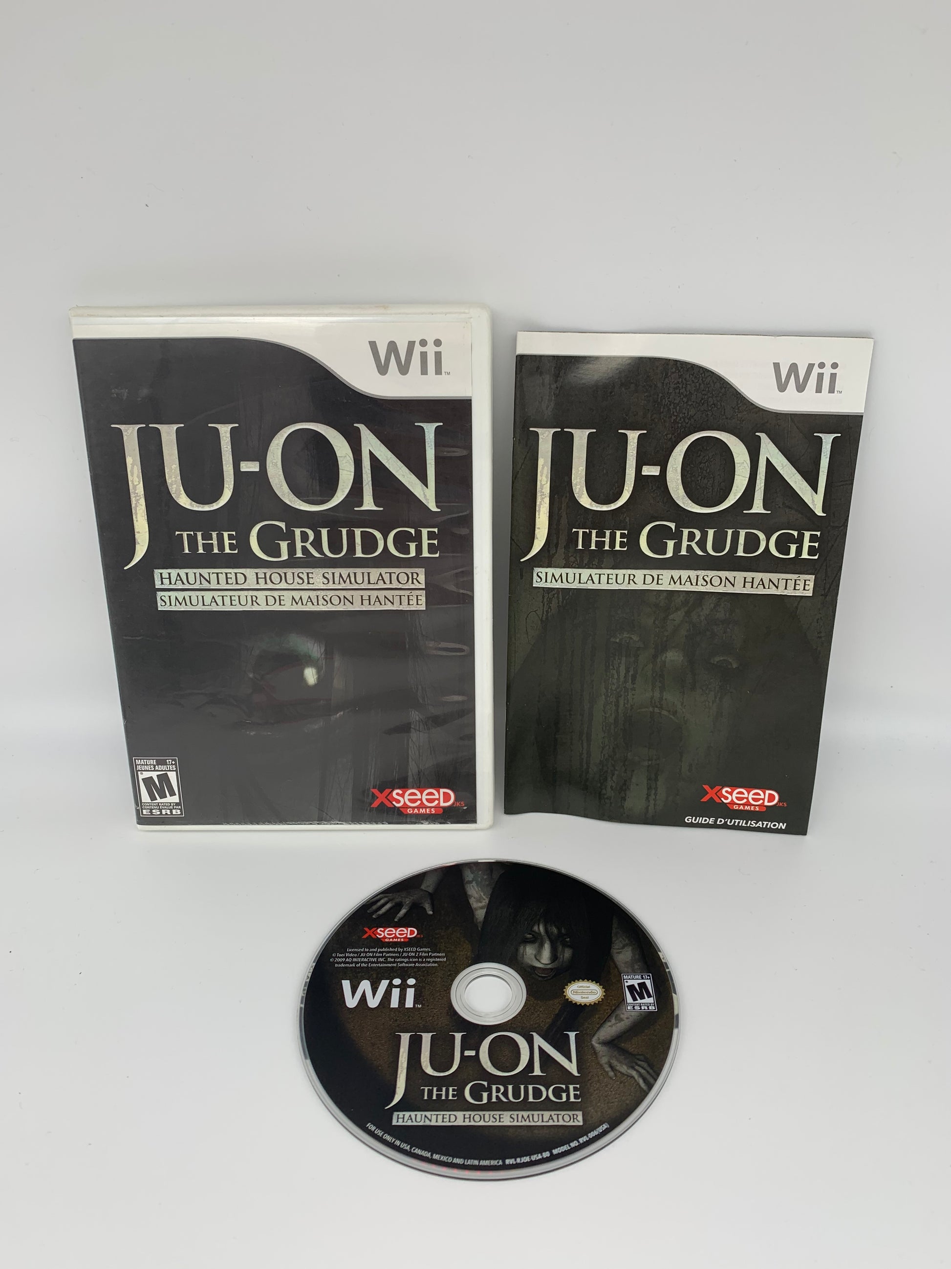 PiXEL-RETRO.COM : NINTENDO WII COMPLET CIB BOX MANUAL GAME NTSC JU-ON THE GRUNDGE HAUNTED HOUSE SIMULATOR