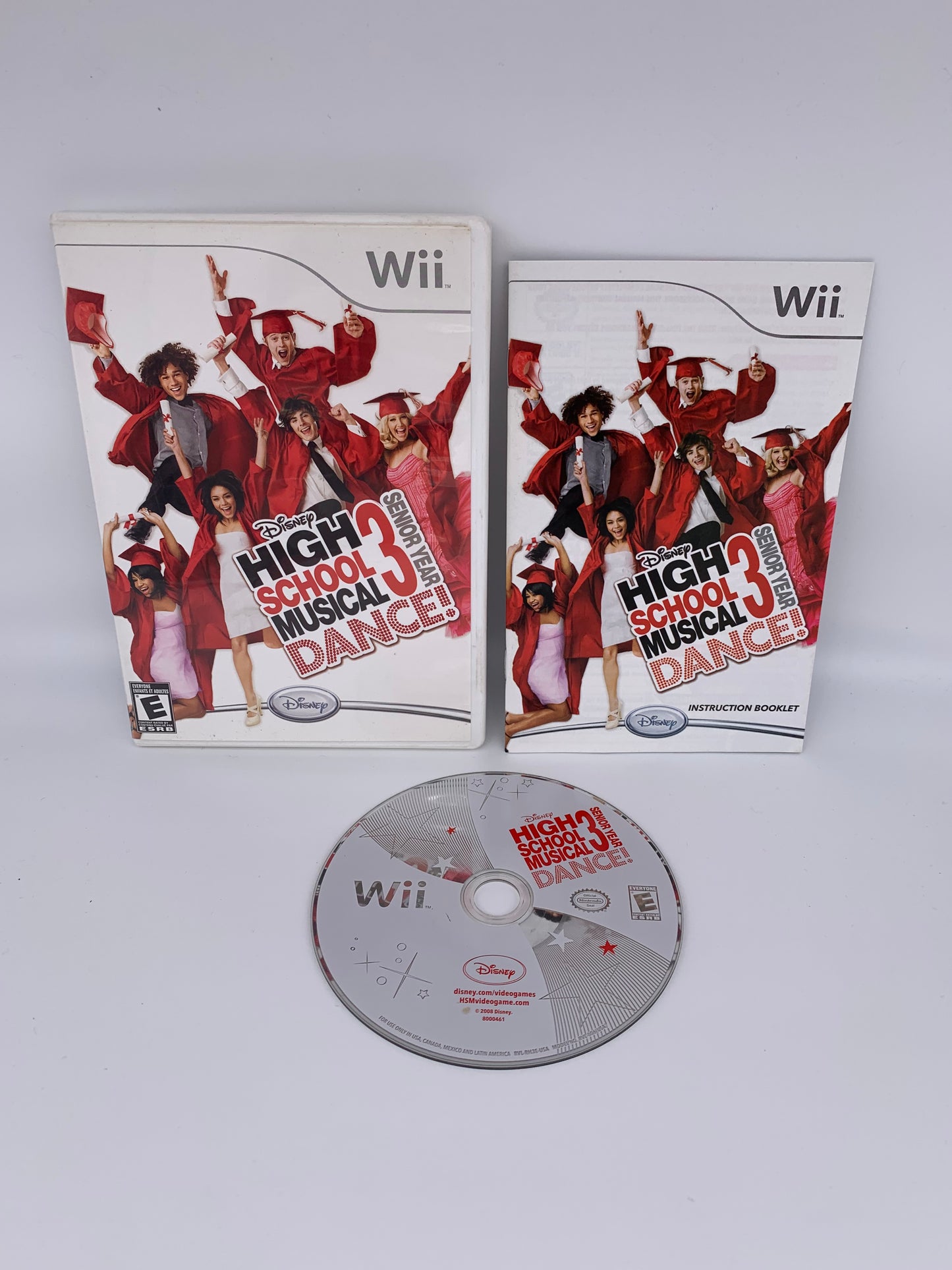 PiXEL-RETRO.COM : NINTENDO WII COMPLET CIB BOX MANUAL GAME NTSC HIGH SCHOOL MUSICAL 3 SENIOR YEAR DANCE!