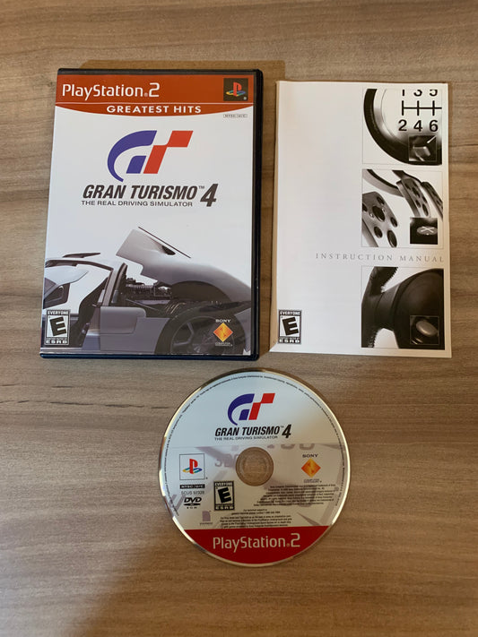 PiXEL-RETRO.COM : SONY PLAYSTATION 2 (PS2) COMPLET CIB BOX MANUAL GAME NTSC GRAN TURISMO 4 THE REAL DRIVING SIMULATOR