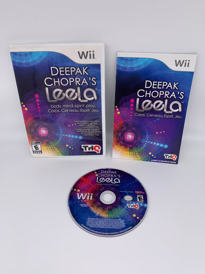 PiXEL-RETRO.COM : NINTENDO WII COMPLET CIB BOX MANUAL GAME NTSC DEEPAK CHOPRA'S LEELA