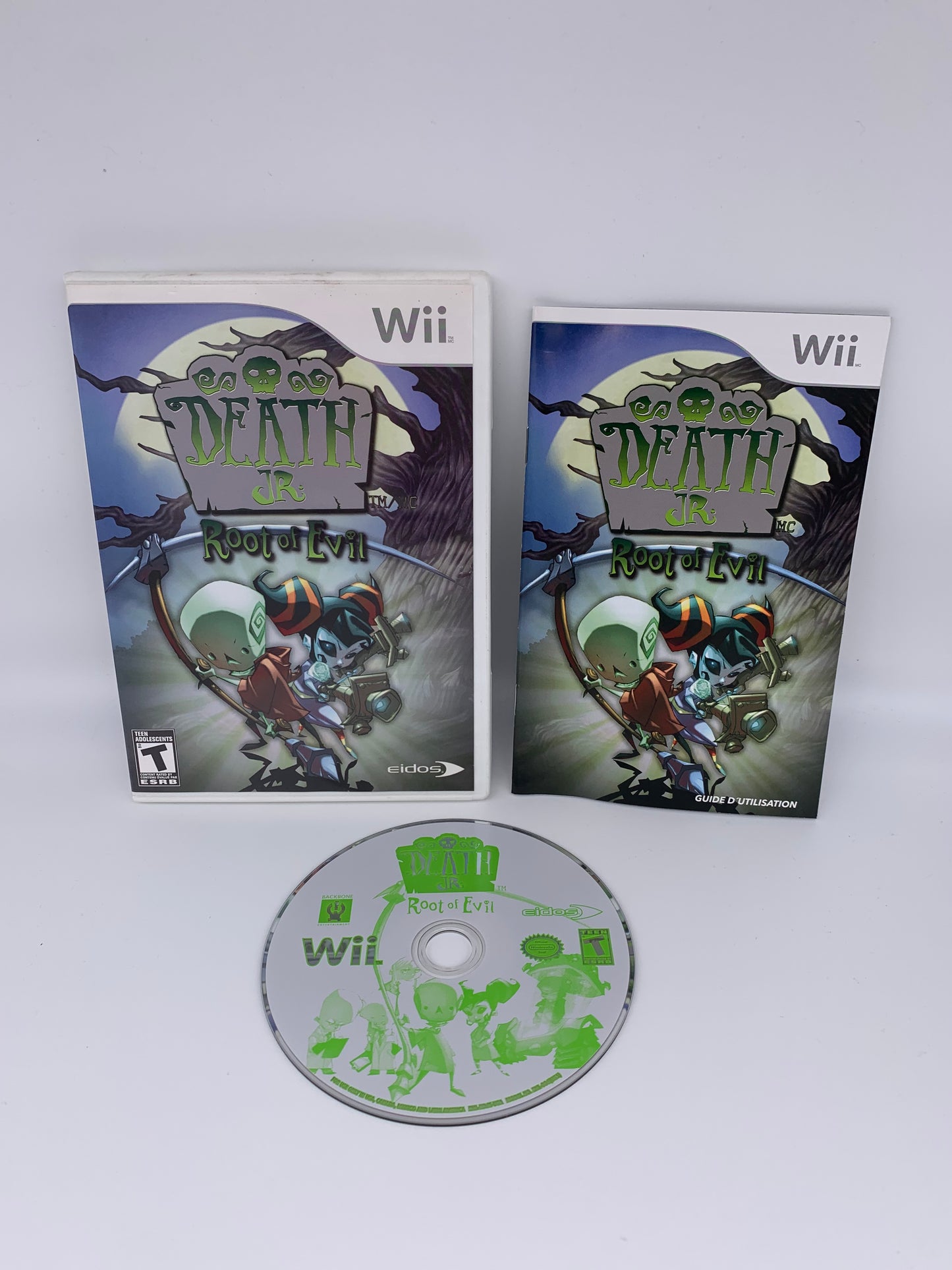 PiXEL-RETRO.COM : NINTENDO WII COMPLET CIB BOX MANUAL GAME NTSC DEATH JR ROOT OF EVIL