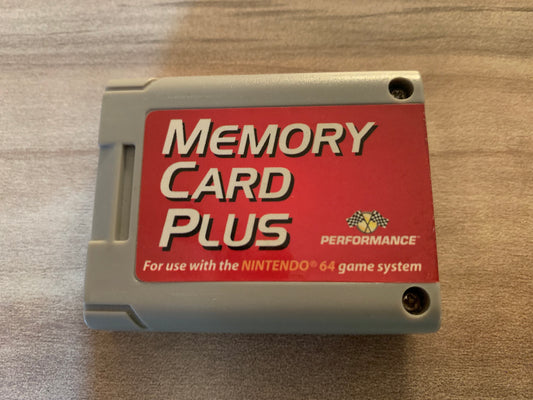 PiXEL-RETRO.COM : nintendo 64 memory card PERFORMANCE plus n64