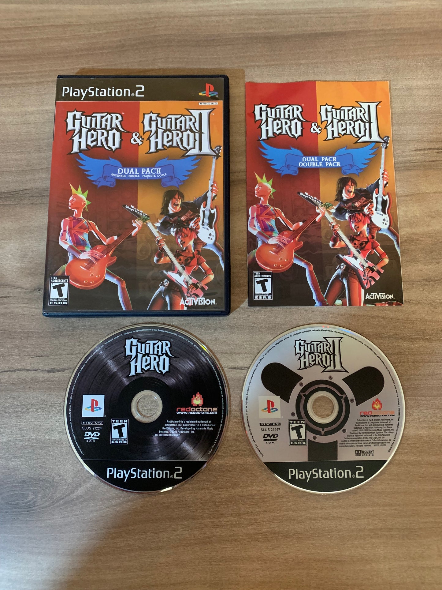 PiXEL-RETRO.COM : SONY PLAYSTATION 2 (PS2) COMPLET CIB BOX MANUAL GAME NTSC GUITAR HERO II DUAL PACK