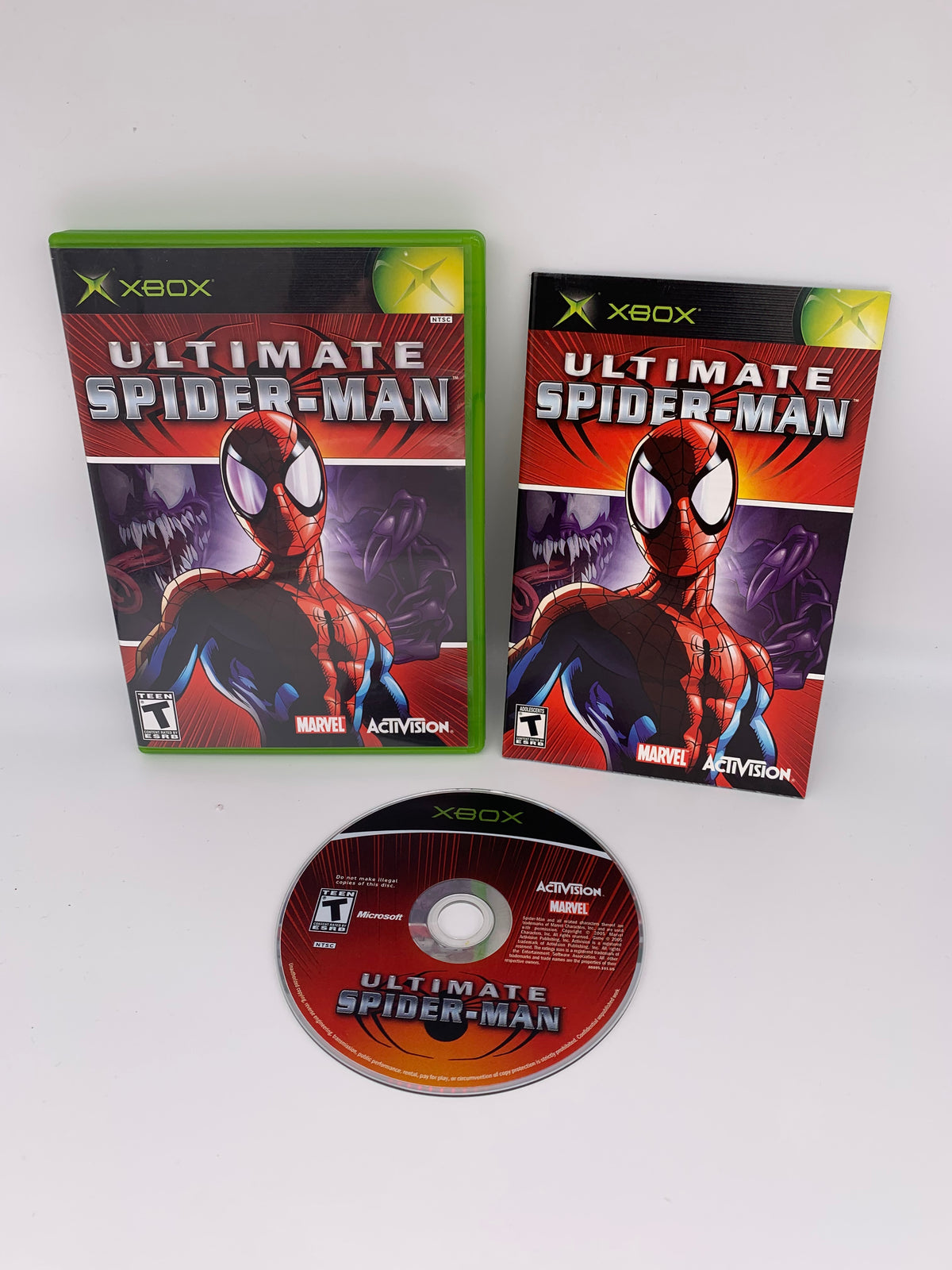 PiXEL-RETRO.COM : MICROSOFT XBOX COMPLETE CIB BOX MANUAL GAME NTSC ULTIMATE SPIDER-MAN