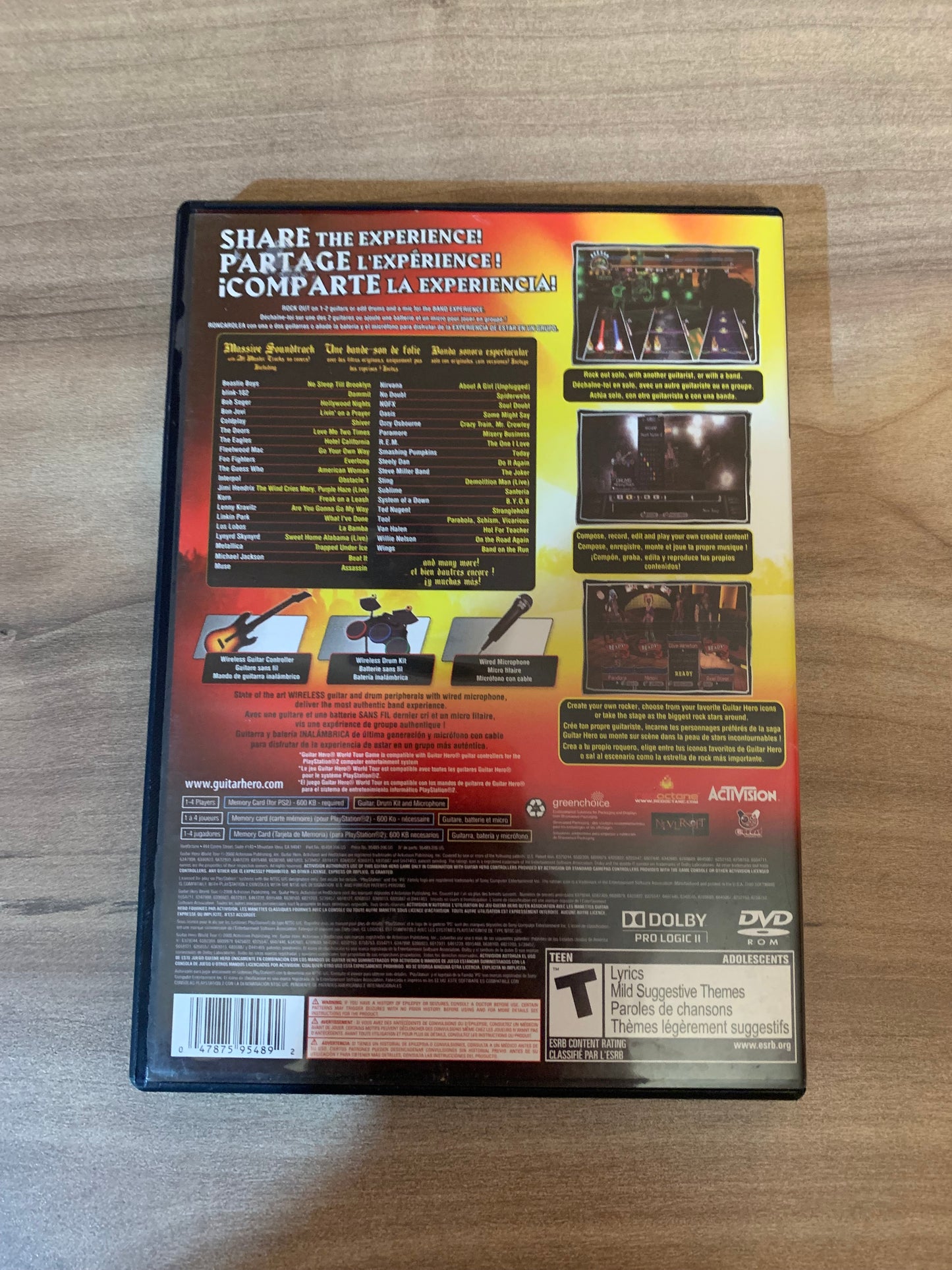 SONY PLAYSTATiON 2 [PS2] | GUiTAR HERO WORLD TOUR