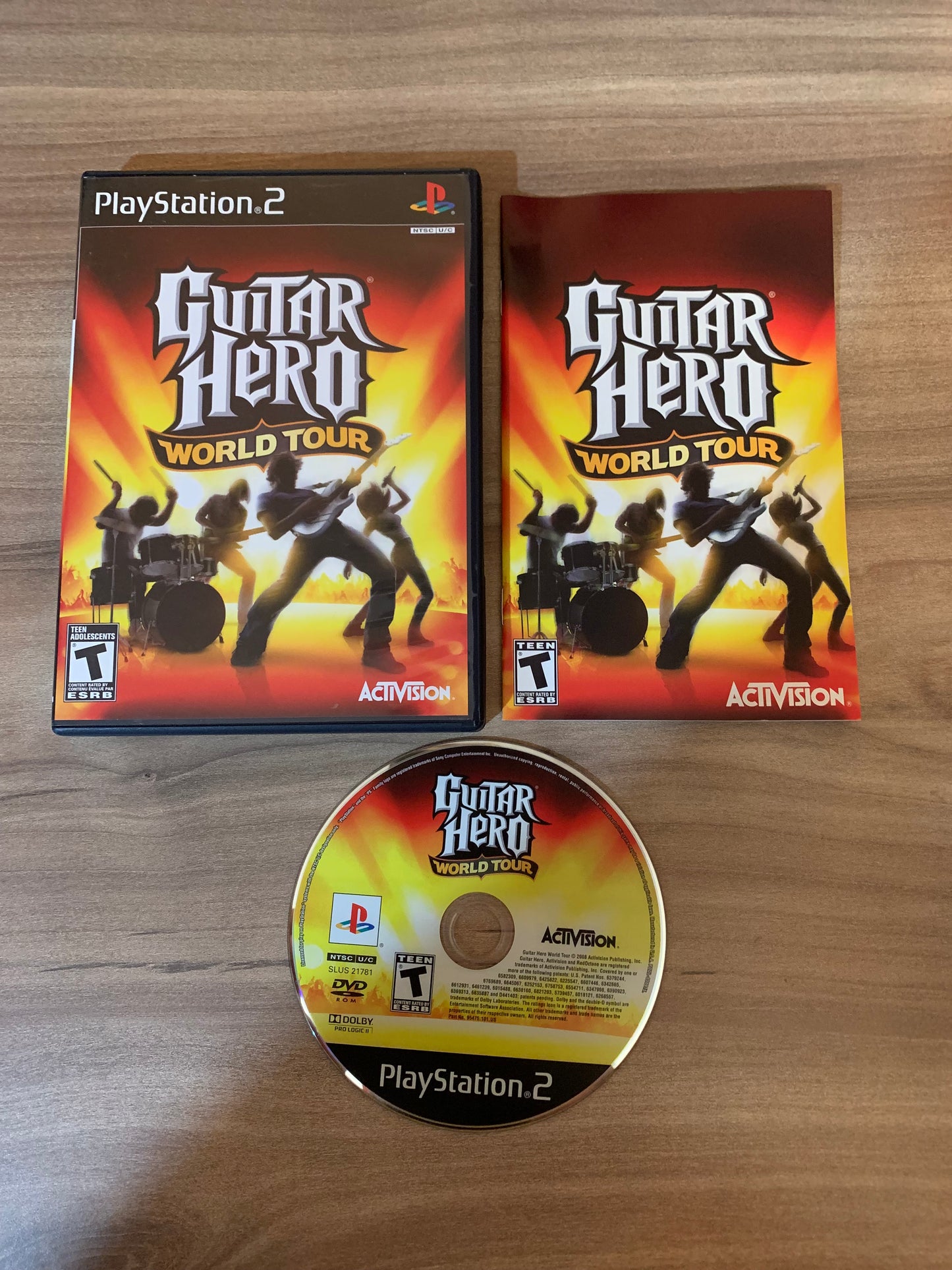 PiXEL-RETRO.COM : SONY PLAYSTATION 2 (PS2) COMPLET CIB BOX MANUAL GAME NTSC GUITAR HERO WORLD TOUR