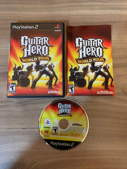 PiXEL-RETRO.COM : SONY PLAYSTATION 2 (PS2) COMPLET CIB BOX MANUAL GAME NTSC GUITAR HERO WORLD TOUR