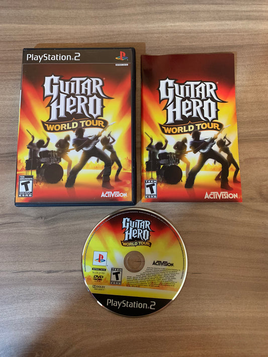 PiXEL-RETRO.COM : SONY PLAYSTATION 2 (PS2) COMPLET CIB BOX MANUAL GAME NTSC GUITAR HERO WORLD TOUR
