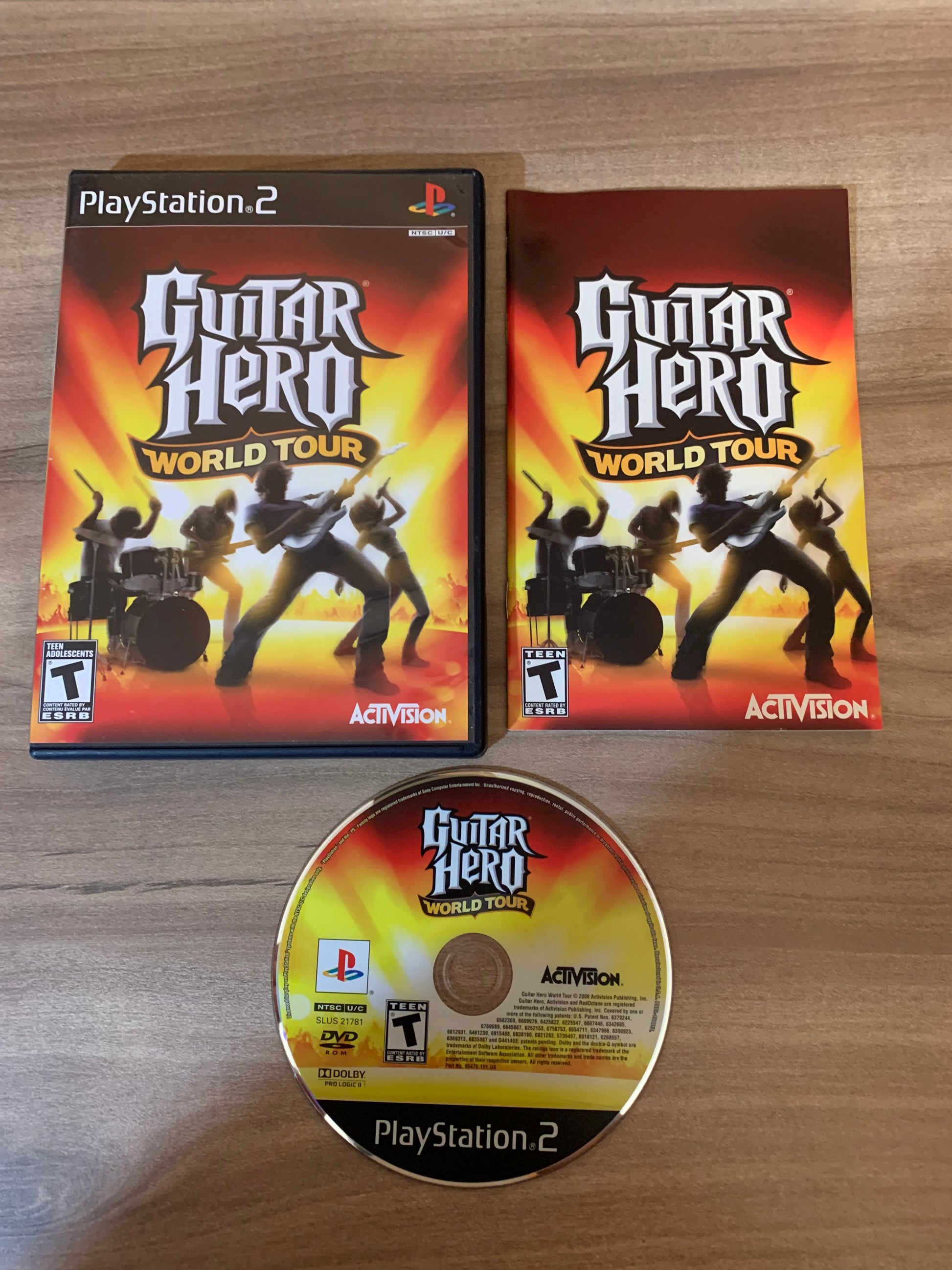 PiXEL-RETRO.COM : SONY PLAYSTATION 2 (PS2) COMPLET CIB BOX MANUAL GAME NTSC GUITAR HERO WORLD TOUR