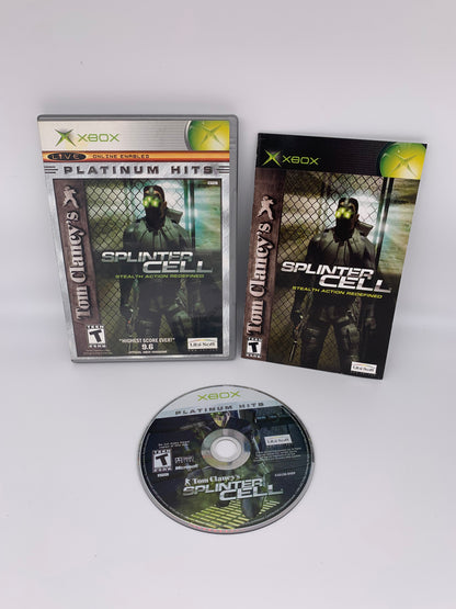 PiXEL-RETRO.COM : MICROSOFT XBOX COMPLETE CIB BOX MANUAL GAME NTSC TOM CLANCEY'S SPLINTER CELL STEALTH ACTION REDEFINED