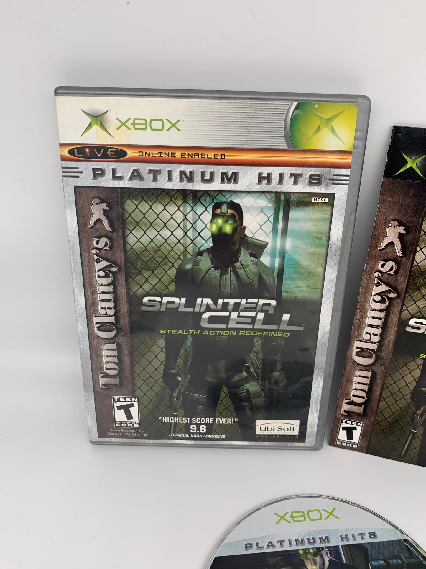 MiCROSOFT XBOX ORiGiNAL | TOM CLANCYS SPLiNTER CELL STEALTH ACTiON REDEFiNED | PLATiNUM HiTS