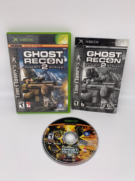 PiXEL-RETRO.COM : MICROSOFT XBOX COMPLETE CIB BOX MANUAL GAME NTSC TOM CLANCY'S GHOST RECON 2 SUMMIT STRIKE