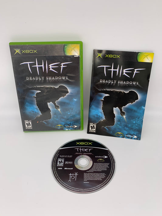 PiXEL-RETRO.COM : MICROSOFT XBOX COMPLETE CIB BOX MANUAL GAME NTSC THIEF DEADLY SHADOWS