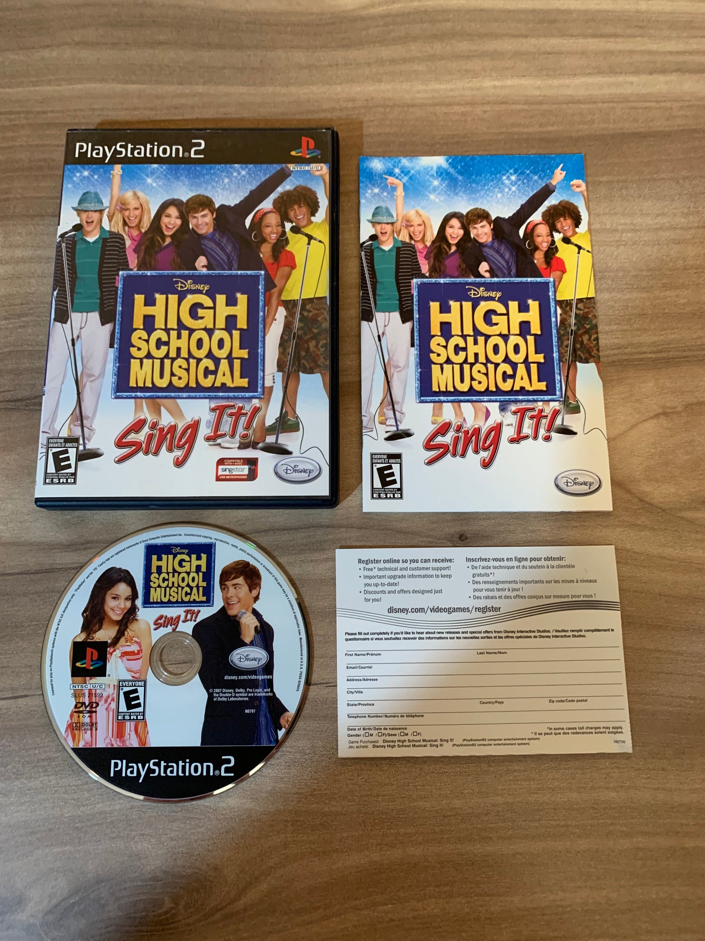 PiXEL-RETRO.COM : SONY PLAYSTATION 2 (PS2) COMPLET CIB BOX MANUAL GAME NTSC HIGH SCHOOL MUSICAL SING IT!