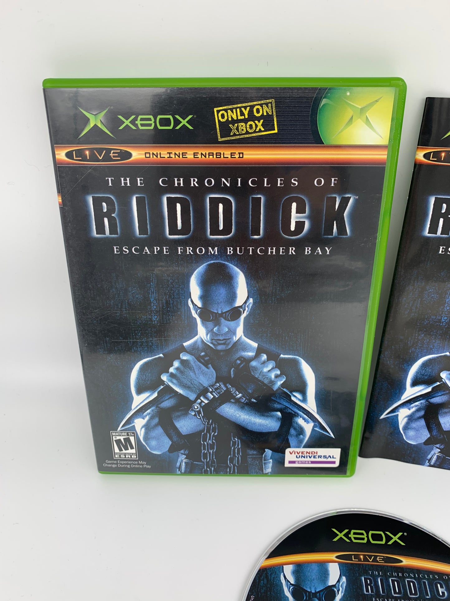 MiCROSOFT XBOX ORiGiNAL | THE CHRONiCLES OF RiDDiCK ESCAPE FROM BUTCHER BAY