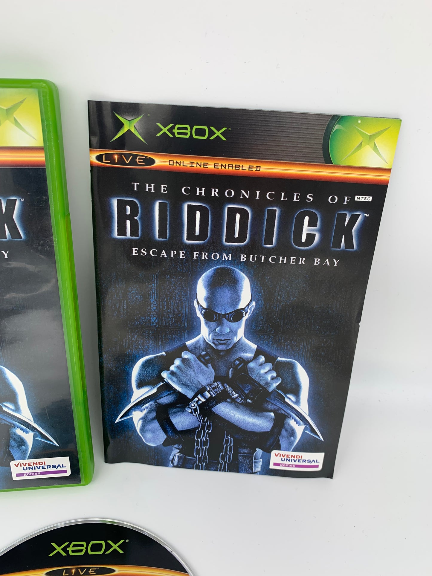 MiCROSOFT XBOX ORiGiNAL | THE CHRONiCLES OF RiDDiCK ESCAPE FROM BUTCHER BAY