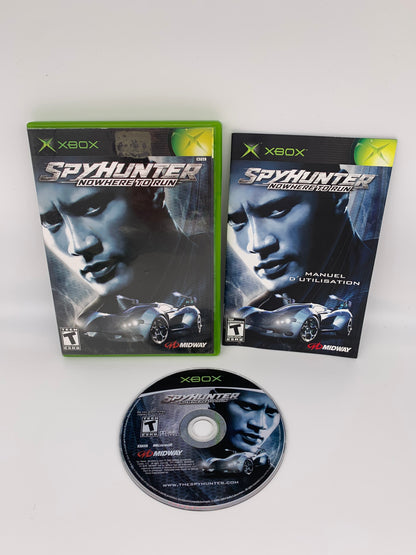 PiXEL-RETRO.COM : MICROSOFT XBOX COMPLETE CIB BOX MANUAL GAME NTSC SPY HUNTER NO WHERE TO RUN