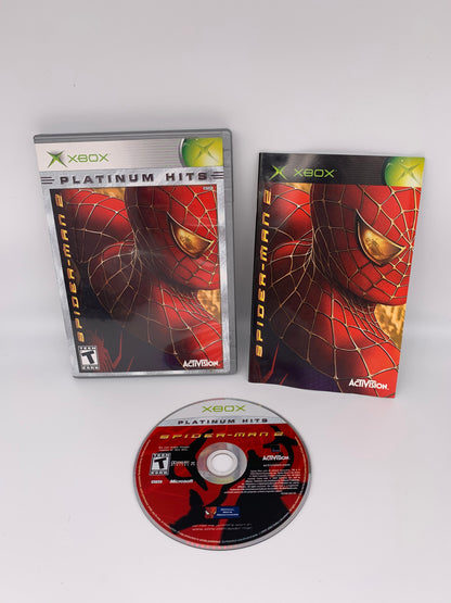 PiXEL-RETRO.COM : MICROSOFT XBOX COMPLETE CIB BOX MANUAL GAME NTSC SPIDER-MAN 2