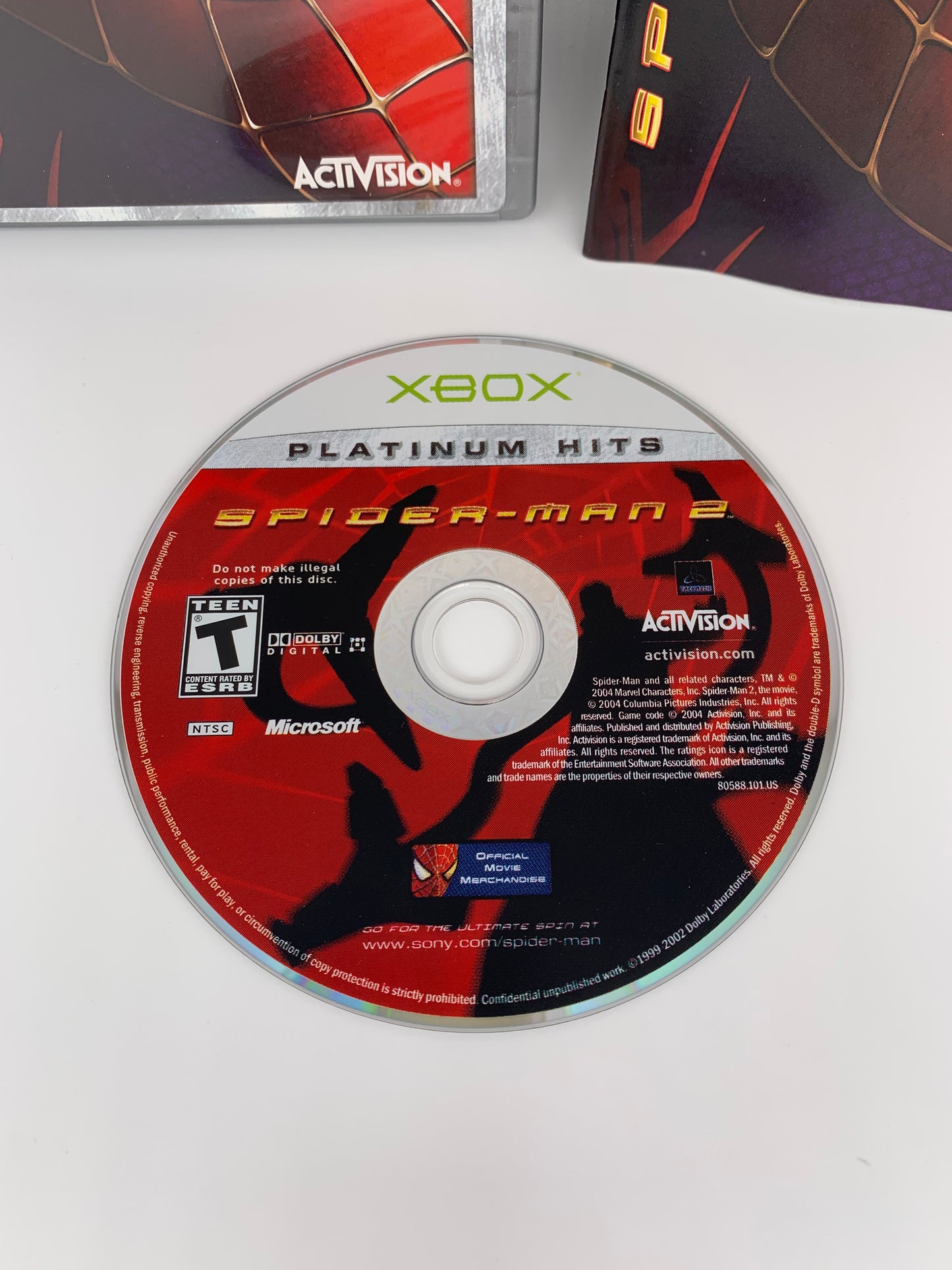 MiCROSOFT XBOX ORiGiNAL | SPiDER-MAN 2 | PLATiNUM HiTS