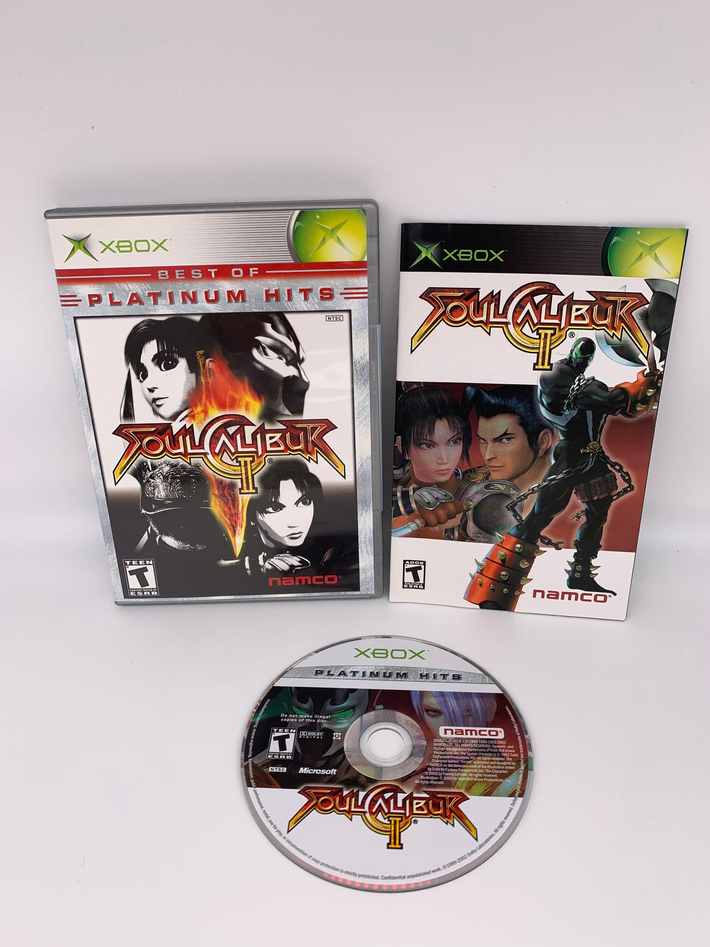 PiXEL-RETRO.COM : MICROSOFT XBOX COMPLETE CIB BOX MANUAL GAME NTSC SOUL CALIBUR II