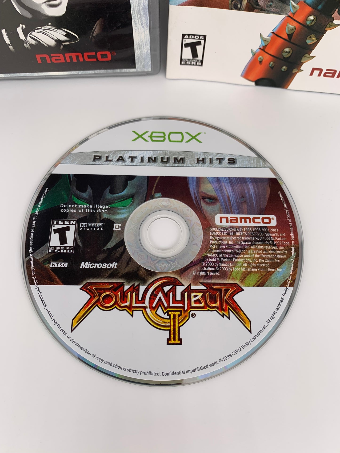 MiCROSOFT XBOX ORiGiNAL | SOUL CALiBUR II | PLATiNUM HiTS