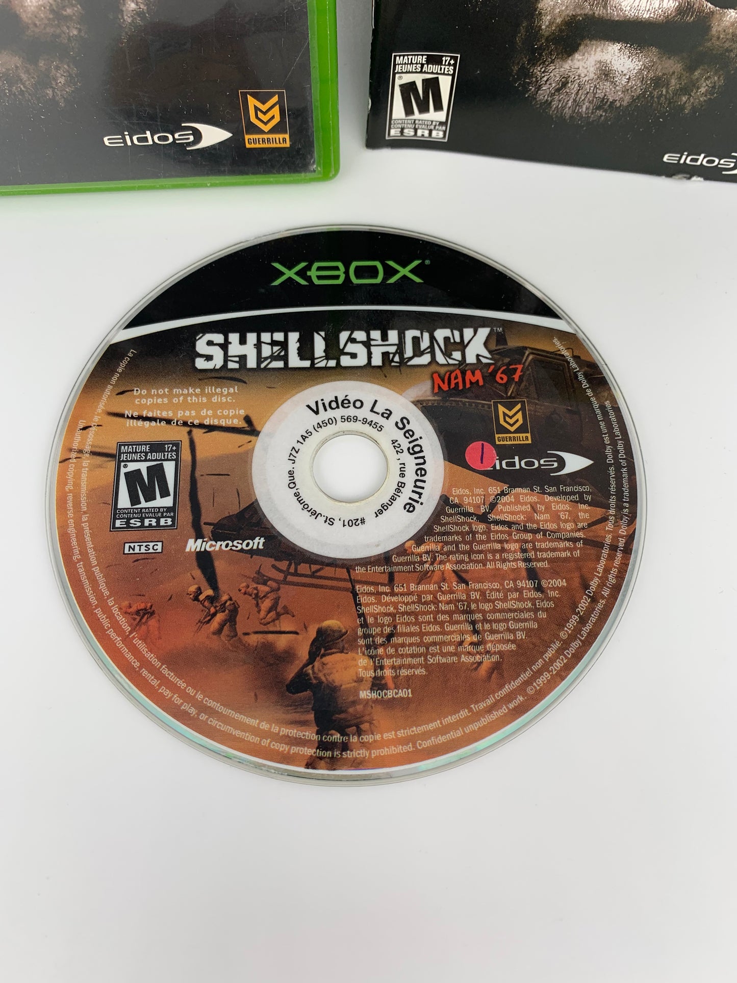 MiCROSOFT XBOX ORiGiNAL | SHELLSHOCK NAM 67