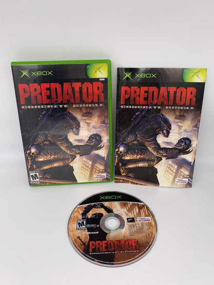 PiXEL-RETRO.COM : MICROSOFT XBOX COMPLETE CIB BOX MANUAL GAME NTSC PREDATOR CONCRETE JUNGLE