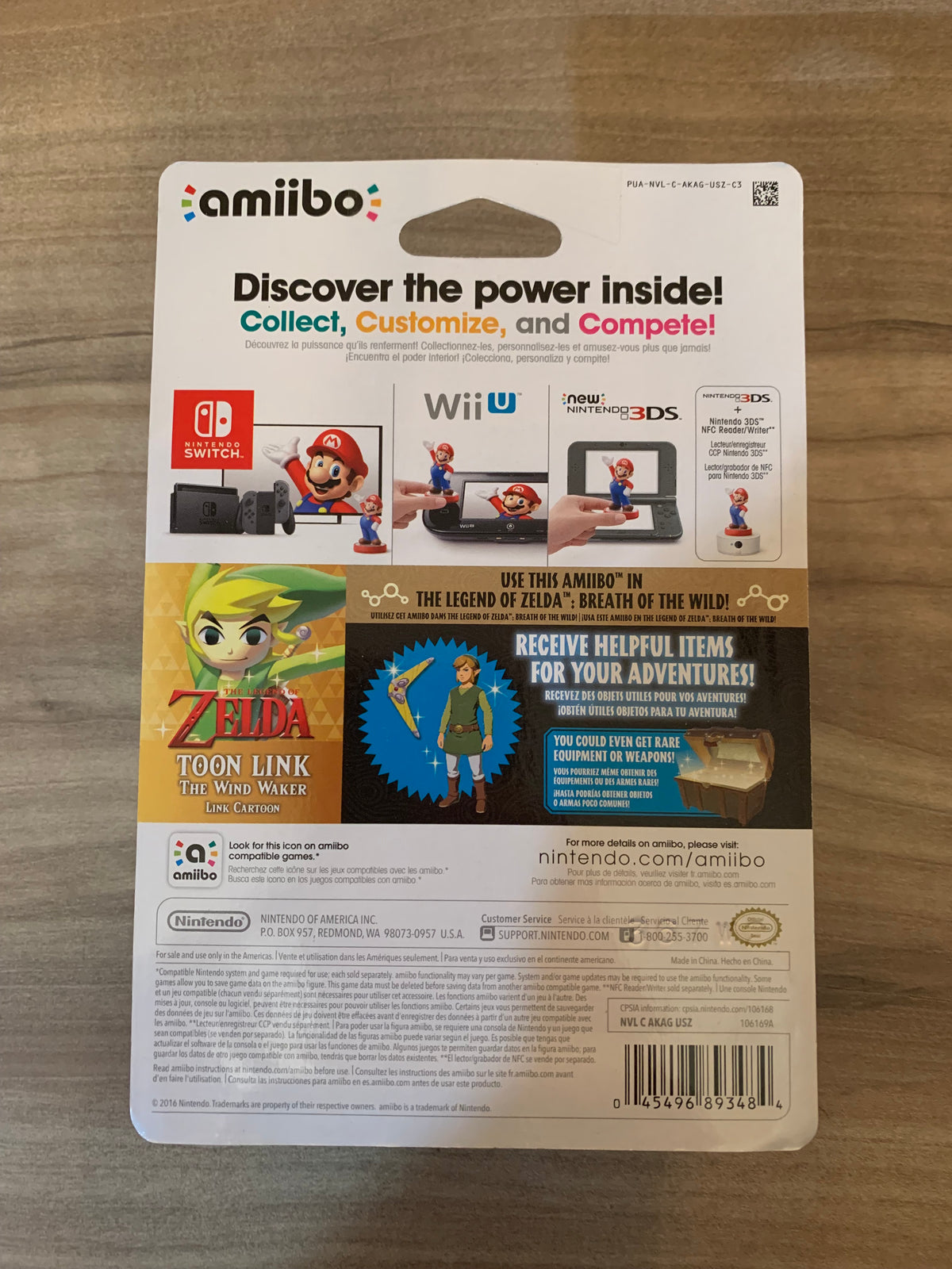 PiXELRETROGAME.COM : AMIIBO TOON LINK THE WIND WAKER LINK CARTOON THE LEGEND OF ZELDA SERIES. NORTH AMERICAN FIRST (1ST) PRINT VERSION