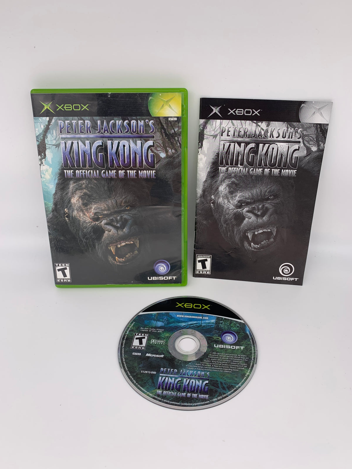 PiXEL-RETRO.COM : MICROSOFT XBOX COMPLETE CIB BOX MANUAL GAME NTSC PETER JACKSON'S KING KONG THE OFFICIAL GAME OF THE MOVIE