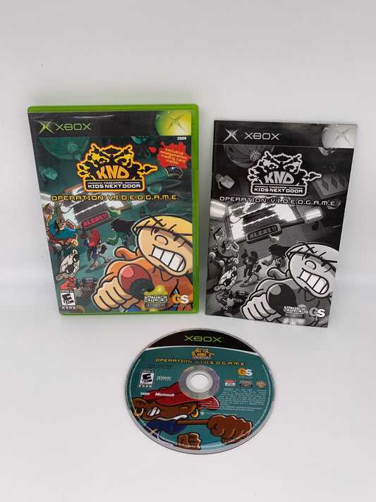 PiXEL-RETRO.COM : MICROSOFT XBOX COMPLETE CIB BOX MANUAL GAME NTSC CODENAME : KIDS NEXT DOOR OPERATION VIDEOGAME