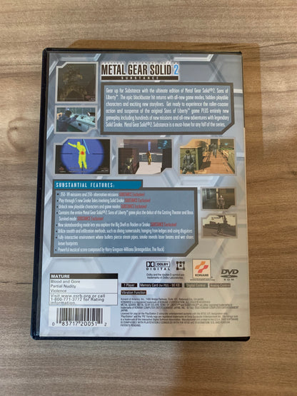 SONY PLAYSTATiON 2 [PS2] | METAL GEAR SOLiD 2 SUBSTANCE