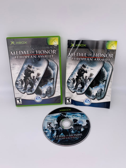 PiXEL-RETRO.COM : MICROSOFT XBOX COMPLETE CIB BOX MANUAL GAME NTSC MEDAL OF HONOR EUROPEAN ASSAULT