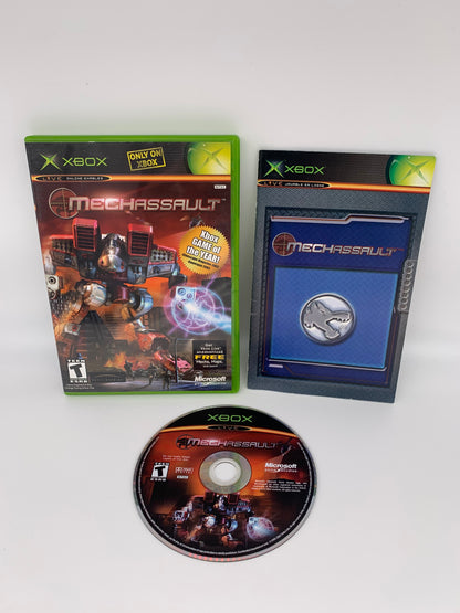 PiXEL-RETRO.COM : MICROSOFT XBOX COMPLETE CIB BOX MANUAL GAME NTSC MECHASSAULT