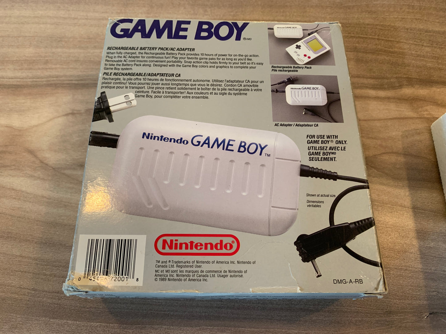 NiNTENDO GAME BOY | ORiGiNAL AC ADAPTER RECHARGEABLE BATTERY