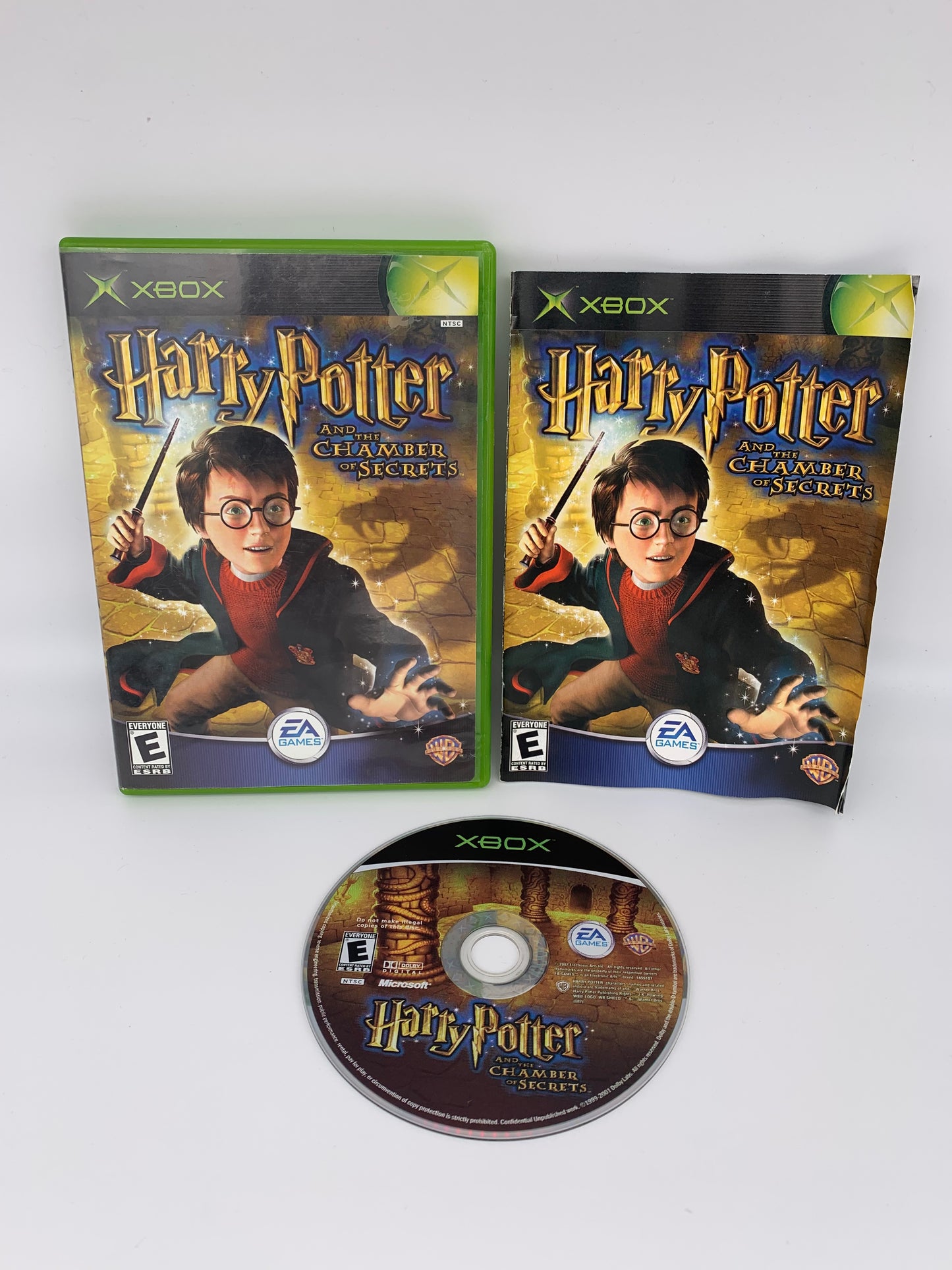 PiXEL-RETRO.COM : MICROSOFT XBOX COMPLETE CIB BOX MANUAL GAME NTSC HARRY POTTER AND THE CHAMBER OF SECRETS