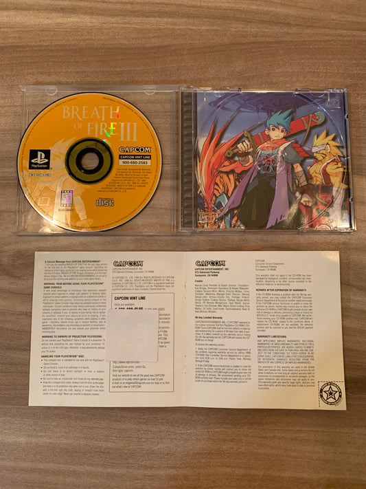 PiXEL-RETRO.COM : SONY PLAYSTATION (PS1) BREATH OF FIRE III BOX MANUAL COVER GAME NTSC