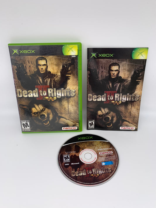 PiXEL-RETRO.COM : MICROSOFT XBOX COMPLETE CIB BOX MANUAL GAME NTSC DEAD TO RIGHTS II