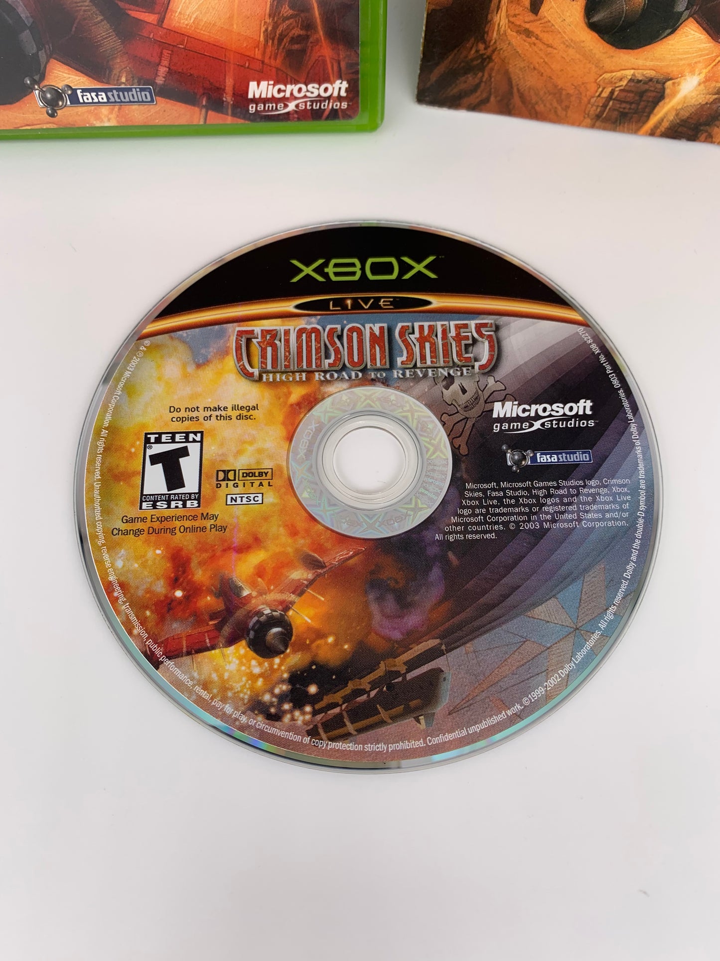 MiCROSOFT XBOX ORiGiNAL | CRiMSON SKiES HiGH ROAD TO REVENGE