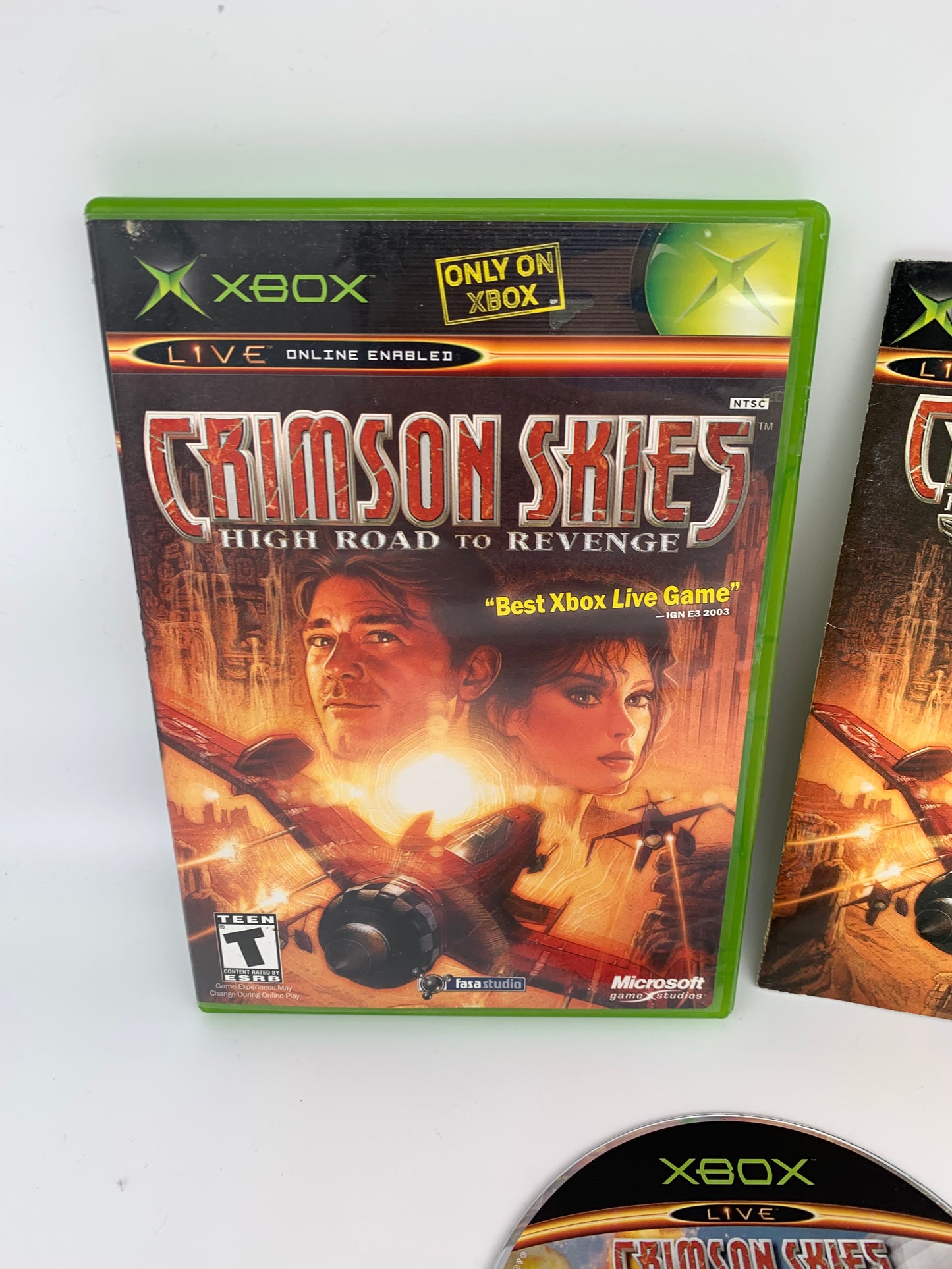 MiCROSOFT XBOX ORiGiNAL | CRiMSON SKiES HiGH ROAD TO REVENGE