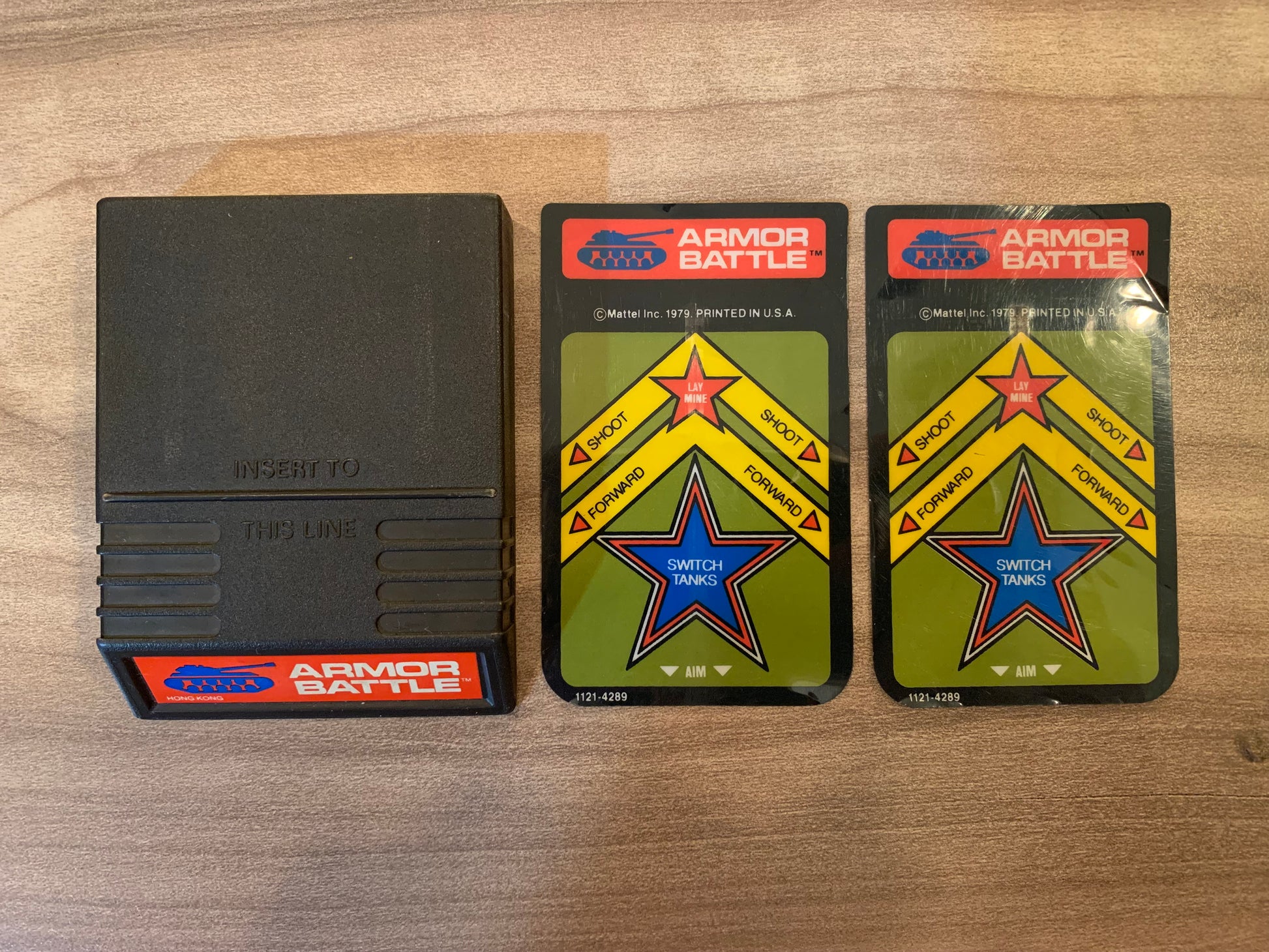 PiXEL-RETRO.COM : INTELLIVISION ARMOR BATTLE GAME, OVERLAYS NTSC