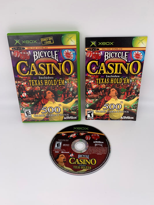 PiXEL-RETRO.COM : MICROSOFT XBOX COMPLETE CIB BOX MANUAL GAME NTSC BICYCLE CASINO