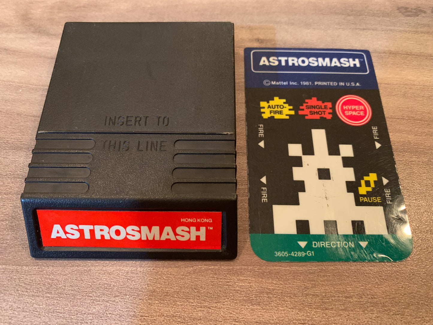 PiXEL-RETRO.COM : INTELLIVISION ASTROSMASH GAME, OVERLAY NTSC