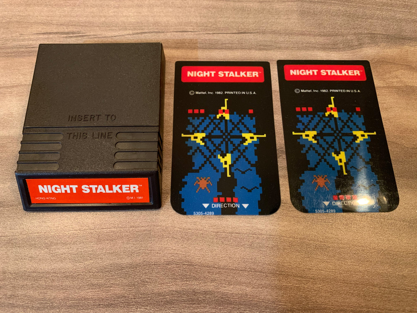 PiXEL-RETRO.COM : INTELLIVISION NIGHT STALKER GAME, OVERLAY NTSC