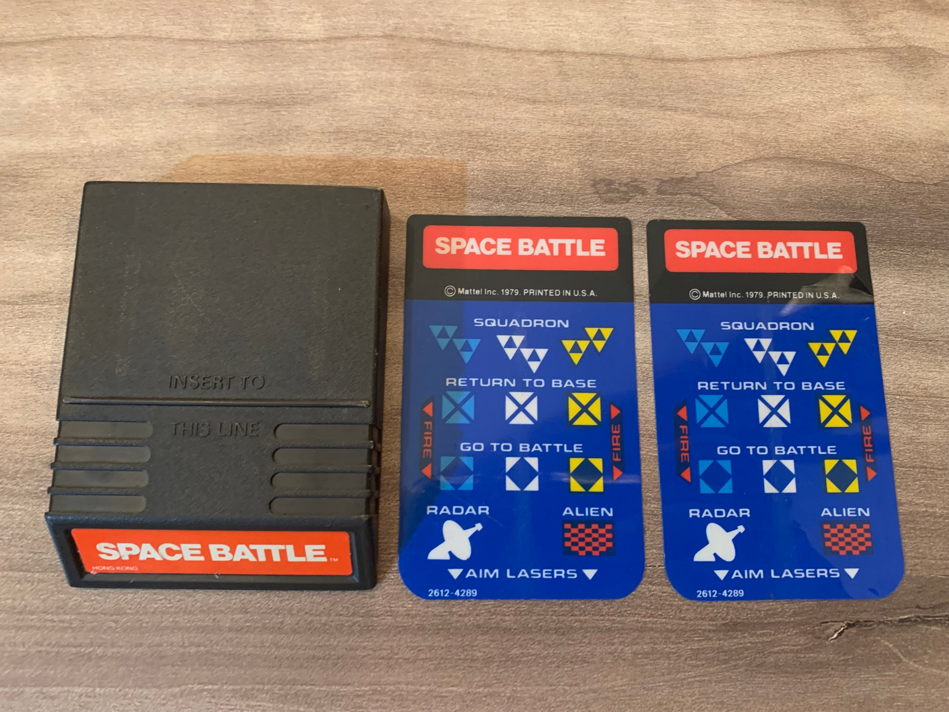 PiXEL-RETRO.COM : INTELLIVISION SPACE BATTLE GAME, OVERLAY NTSC