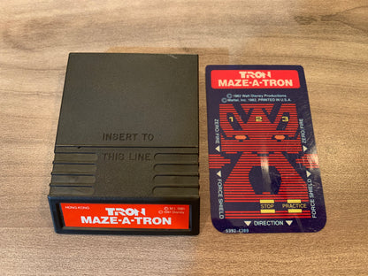 PiXEL-RETRO.COM : INTELLIVISION TRON MAZE-A-TRON GAME, OVERLAY NTSC