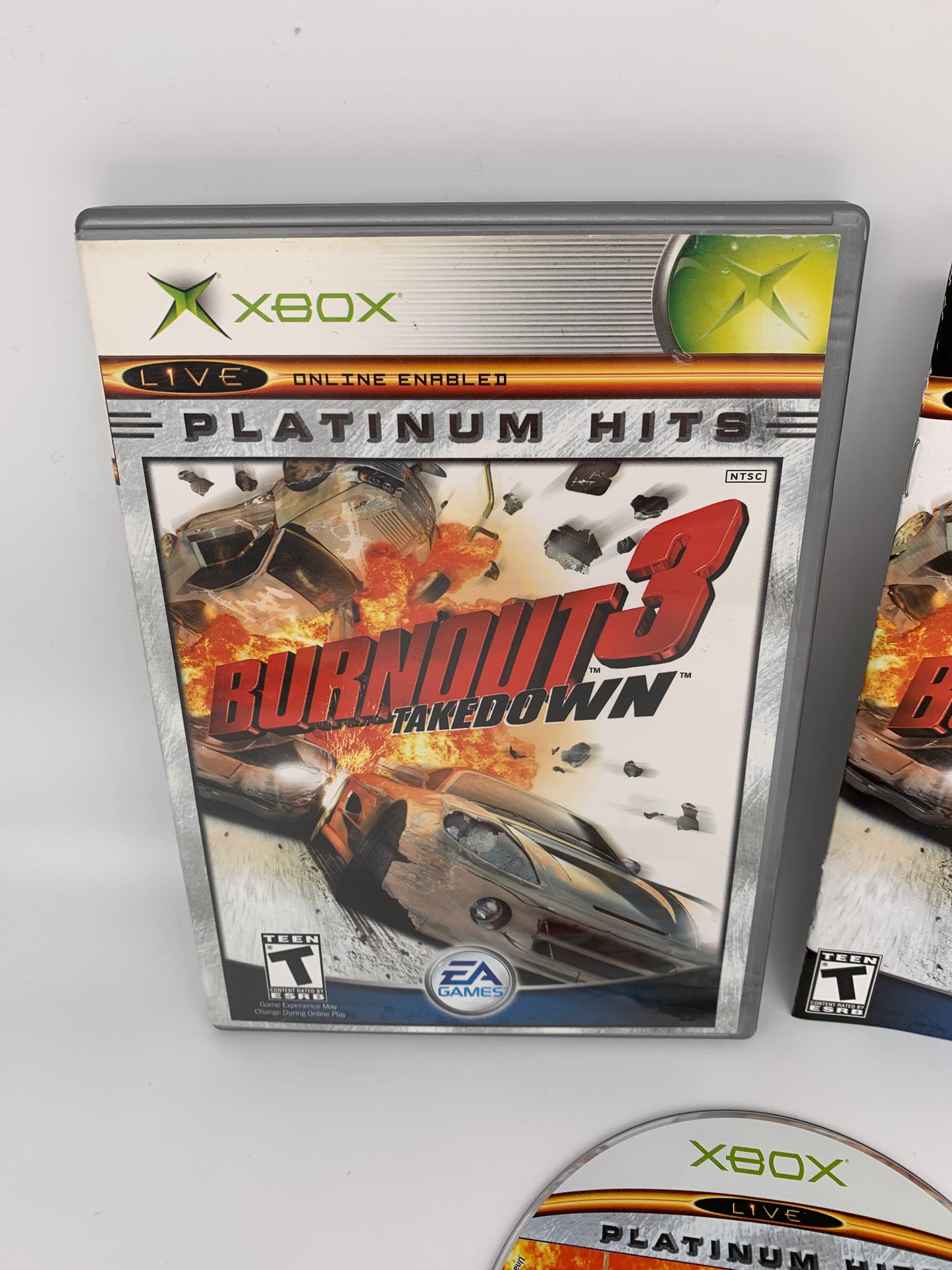 MiCROSOFT XBOX ORiGiNAL | BURNOUT 3 TAKEDOWN | PLATiNUM HiTS