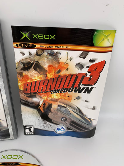 MiCROSOFT XBOX ORiGiNAL | BURNOUT 3 TAKEDOWN | PLATiNUM HiTS