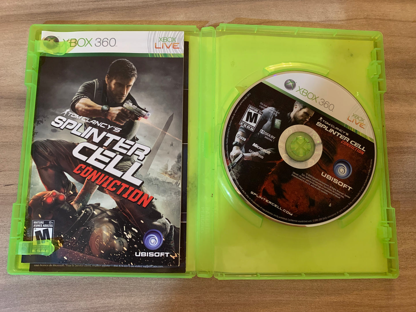 MiCROSOFT XBOX 360 | TOM CLANCYS SPLiNTER CELL CONViCTiON