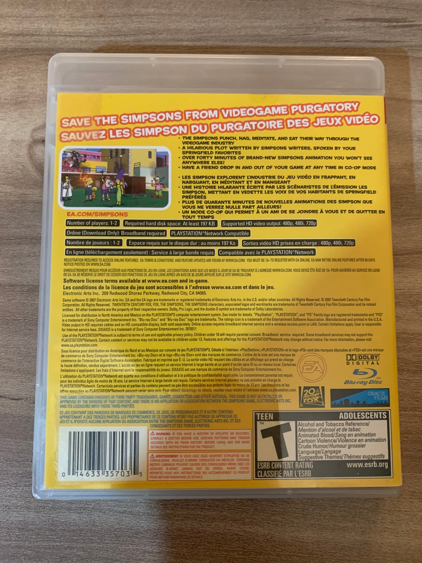 SONY PLAYSTATiON 3 [PS3] | THE SiMPSONS GAME